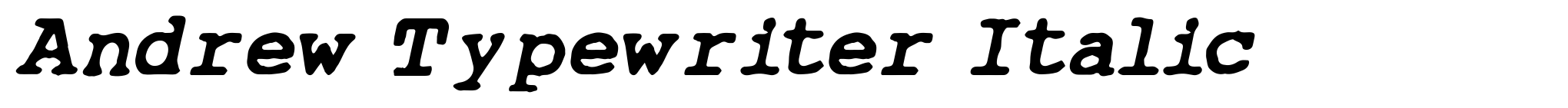 Andrew Typewriter Italic image